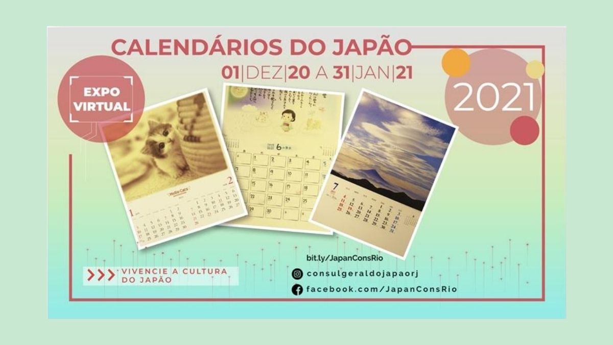 Consulado Geral do Japão no Rio de Janeiro realiza exposição virtual de calendários japoneses